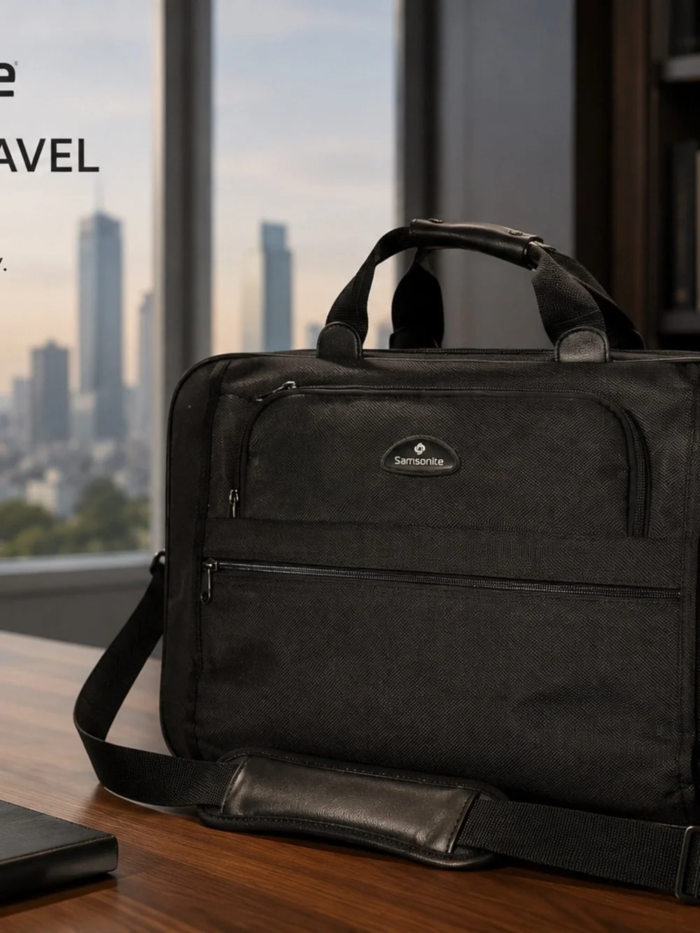 Samsonite Black Travel Bag 21 Inch Carry On Business Bag EUC